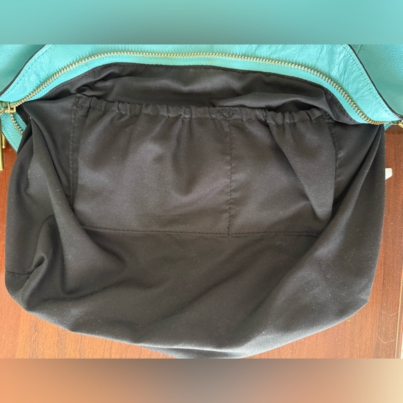 Elliott Lucca Medium Faro Turquoise Leather Satchel Crossbody | Beach Ready ☀️🏝️ - Picture 13 of 17